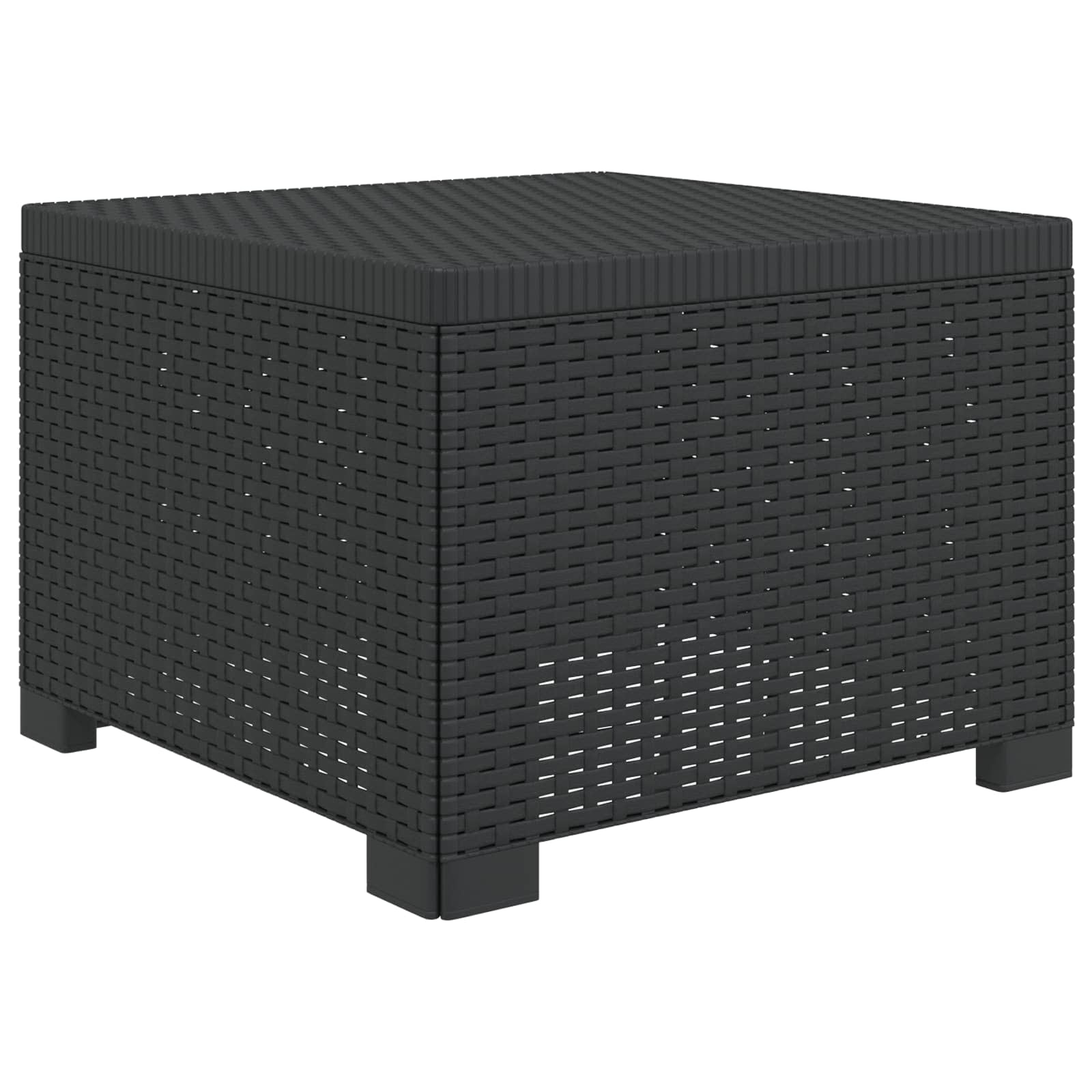 Sofa za vrt za 3 osobe sa izgledom rattan PP Antracit