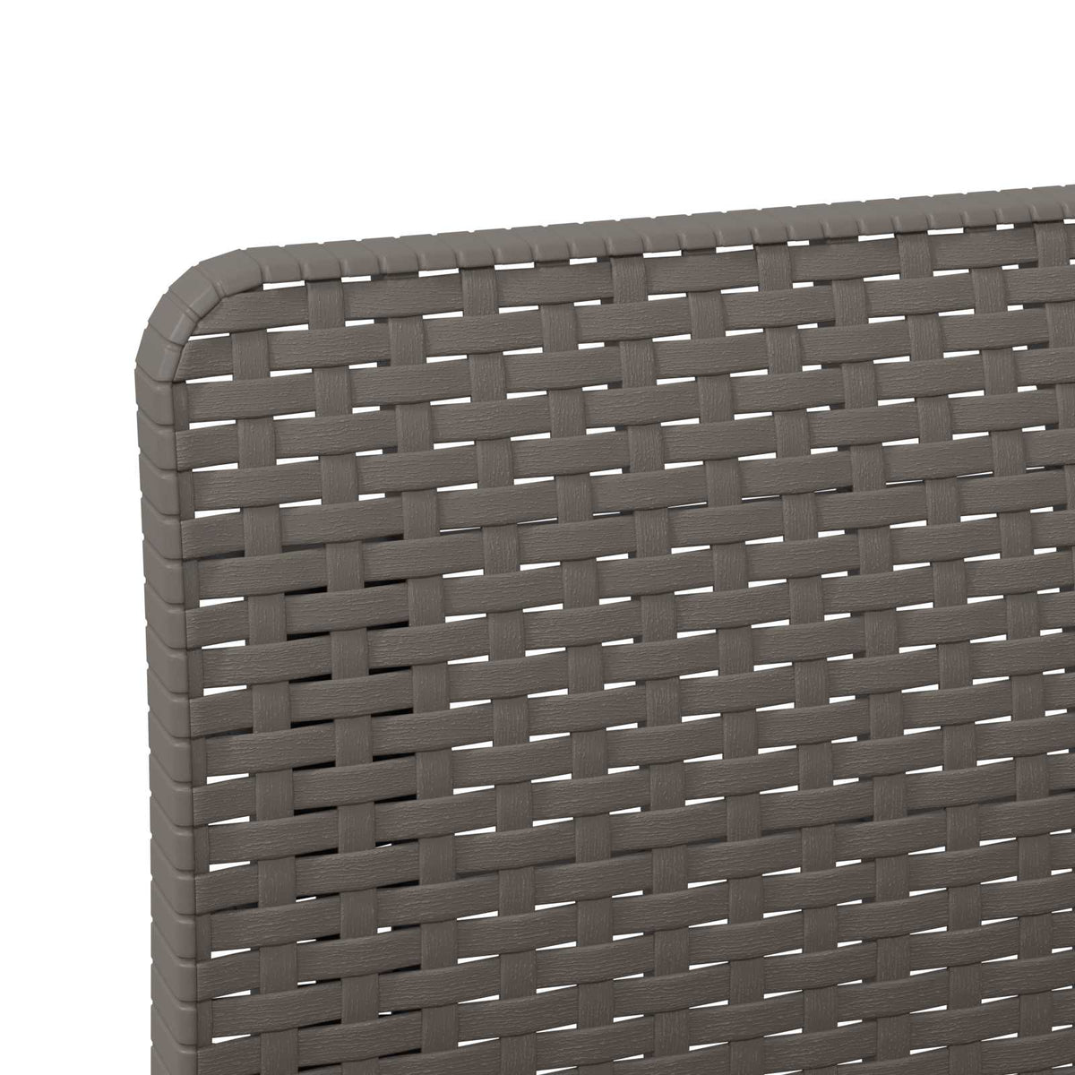 Sofa za vrt za 3 osobe sa izgledom rattan PP Svjetlosiva