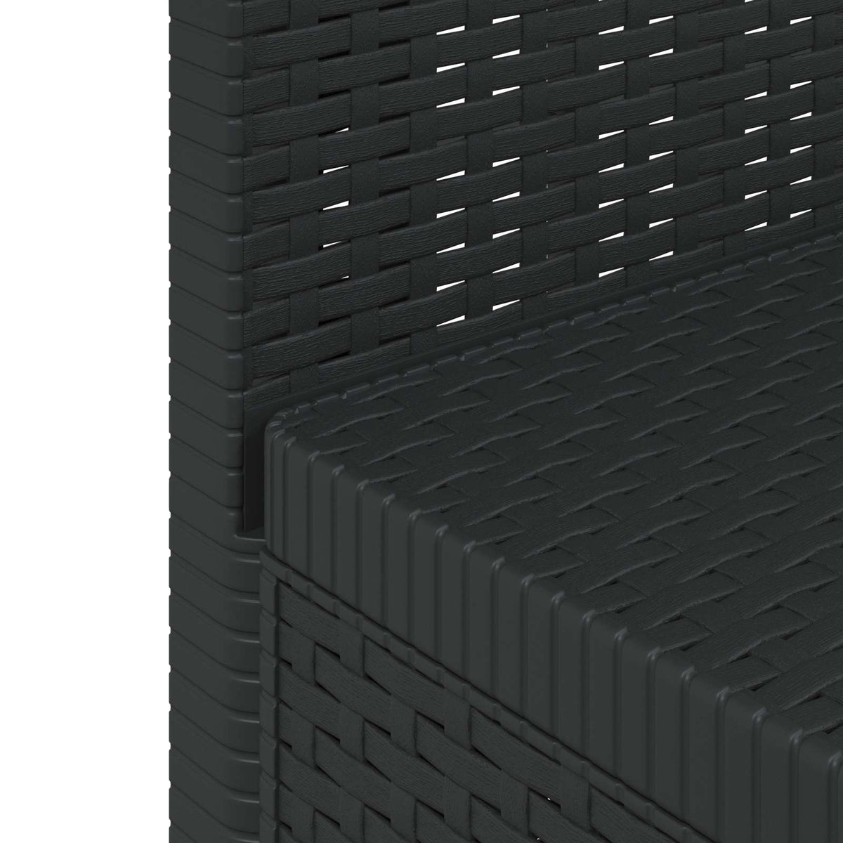 Dvosedna Vrtna Sofe s Jastucima Izgled Ratan PP Antracit