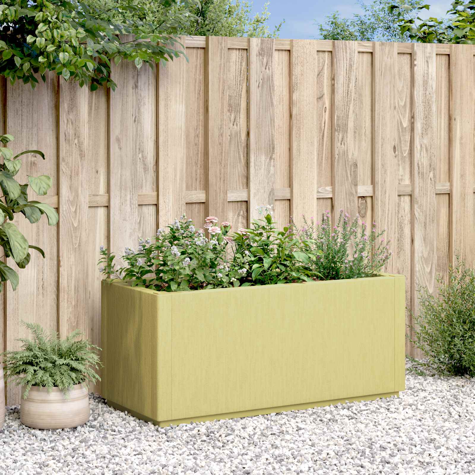 Kutija za cvijeće u vrtu Zelena 80 x 36 x 35 cm PP