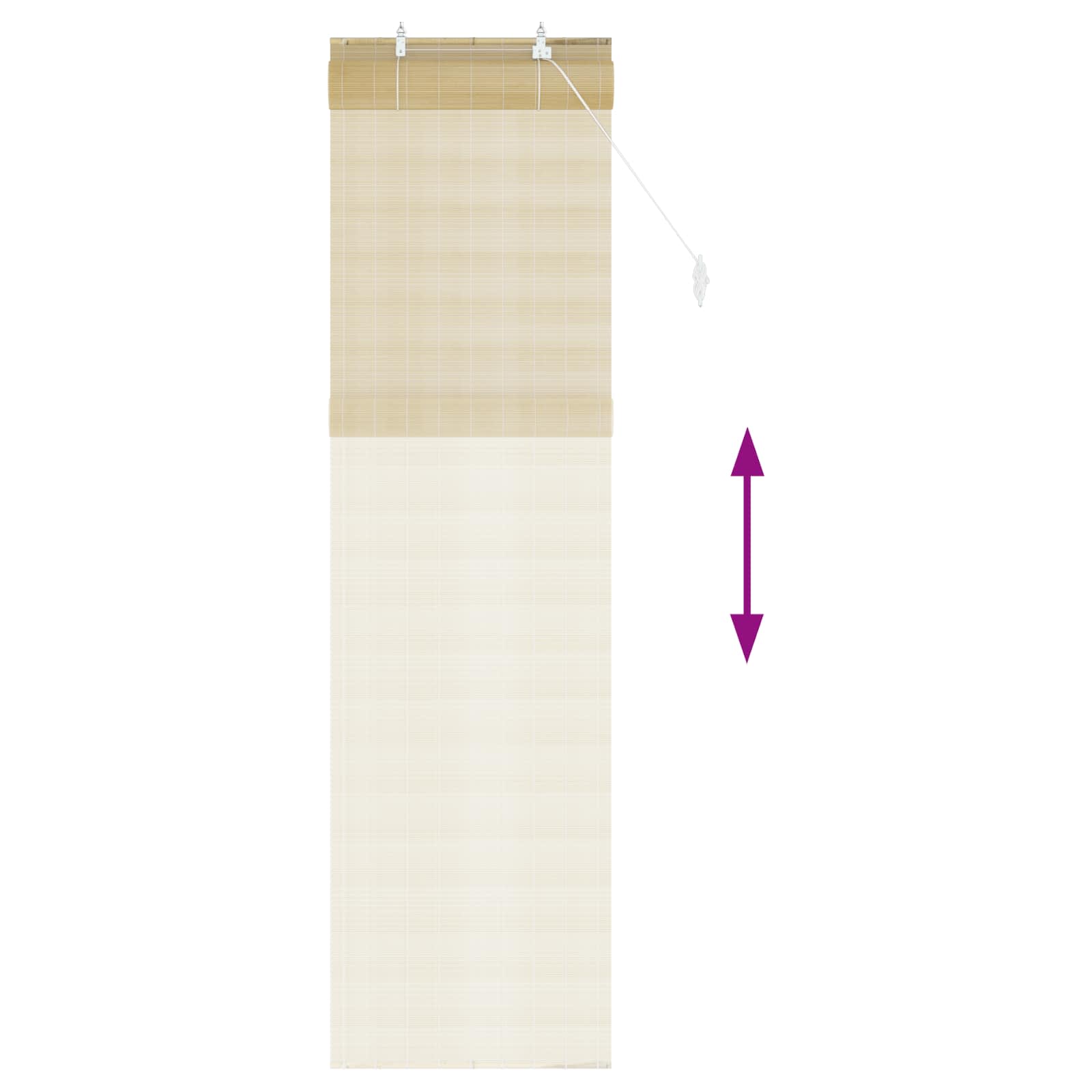 Rolo zavjesa Prirodna 40 x 220 cm Bambus