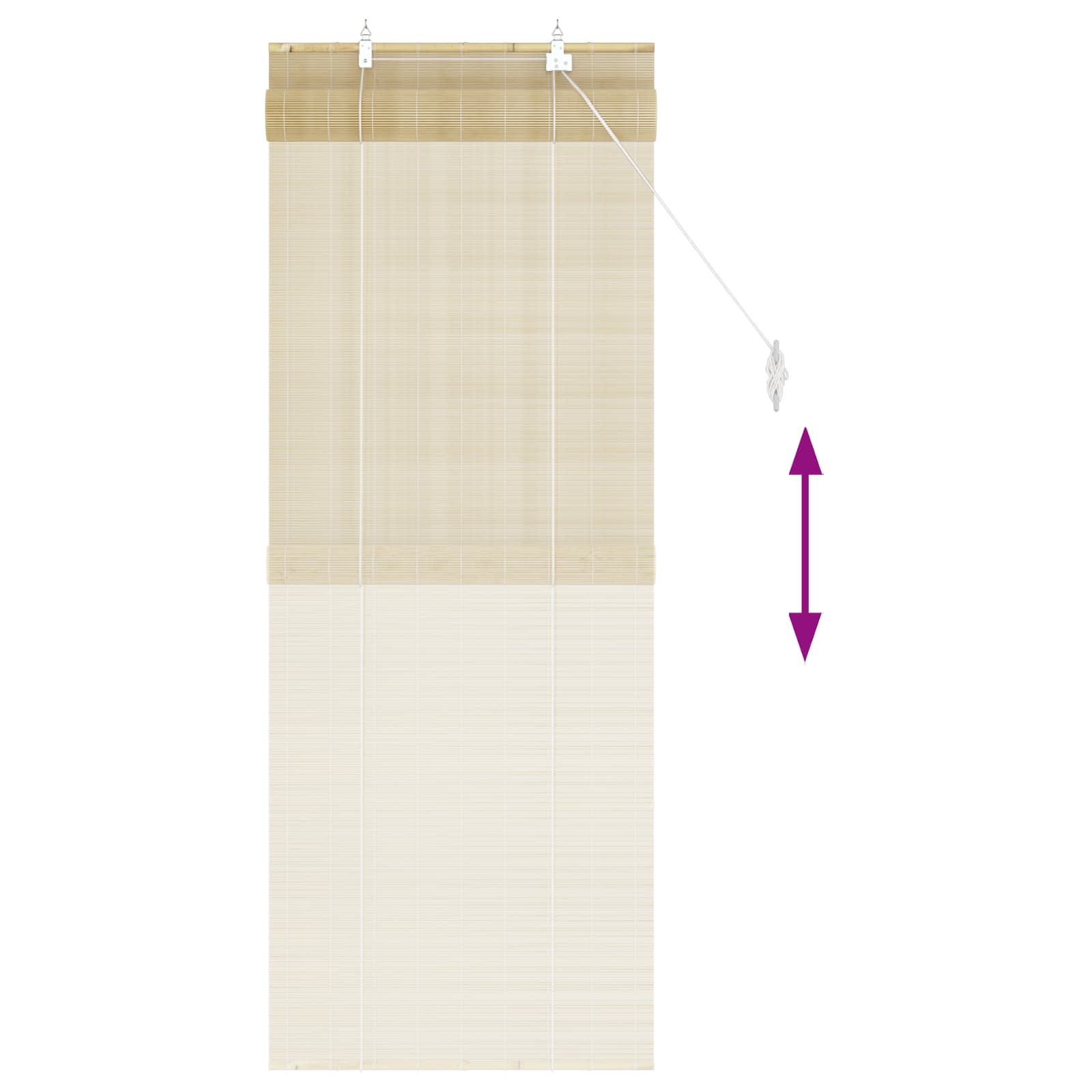Rolo zavjesa Prirodna 70 x 160 cm Bambus