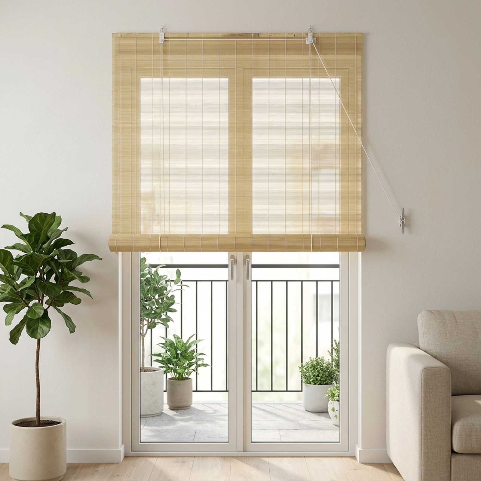 Rolo zavjesa Prirodna 90 x 220 cm Bambus