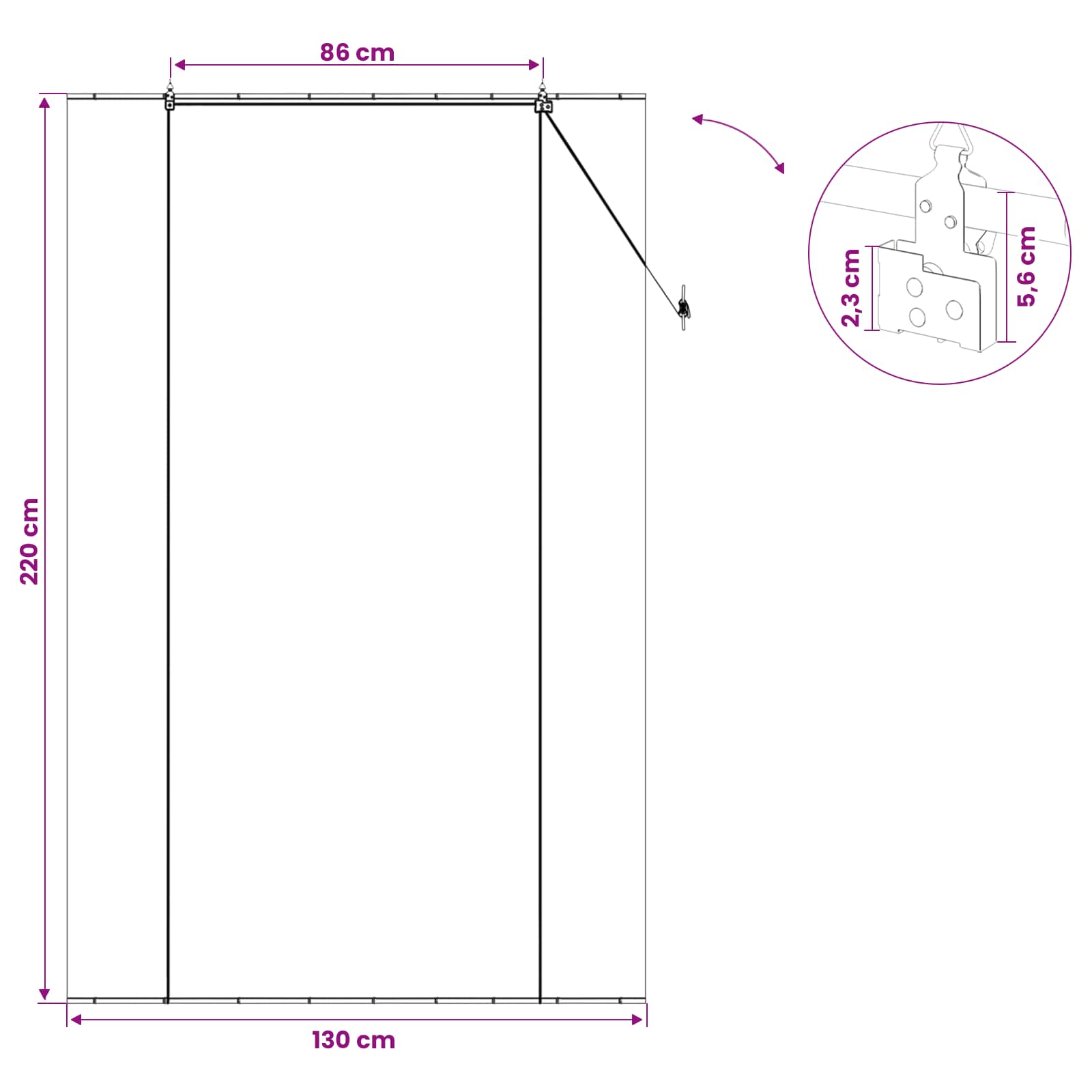 Rolo zavjesa Smeđa 130 x 220 cm Bambus