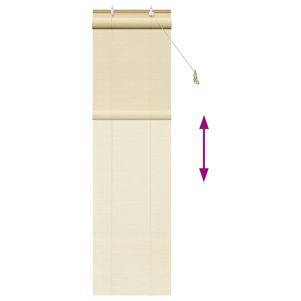 Rolo zavjesa Prirodna 40 x 220 cm Bambus