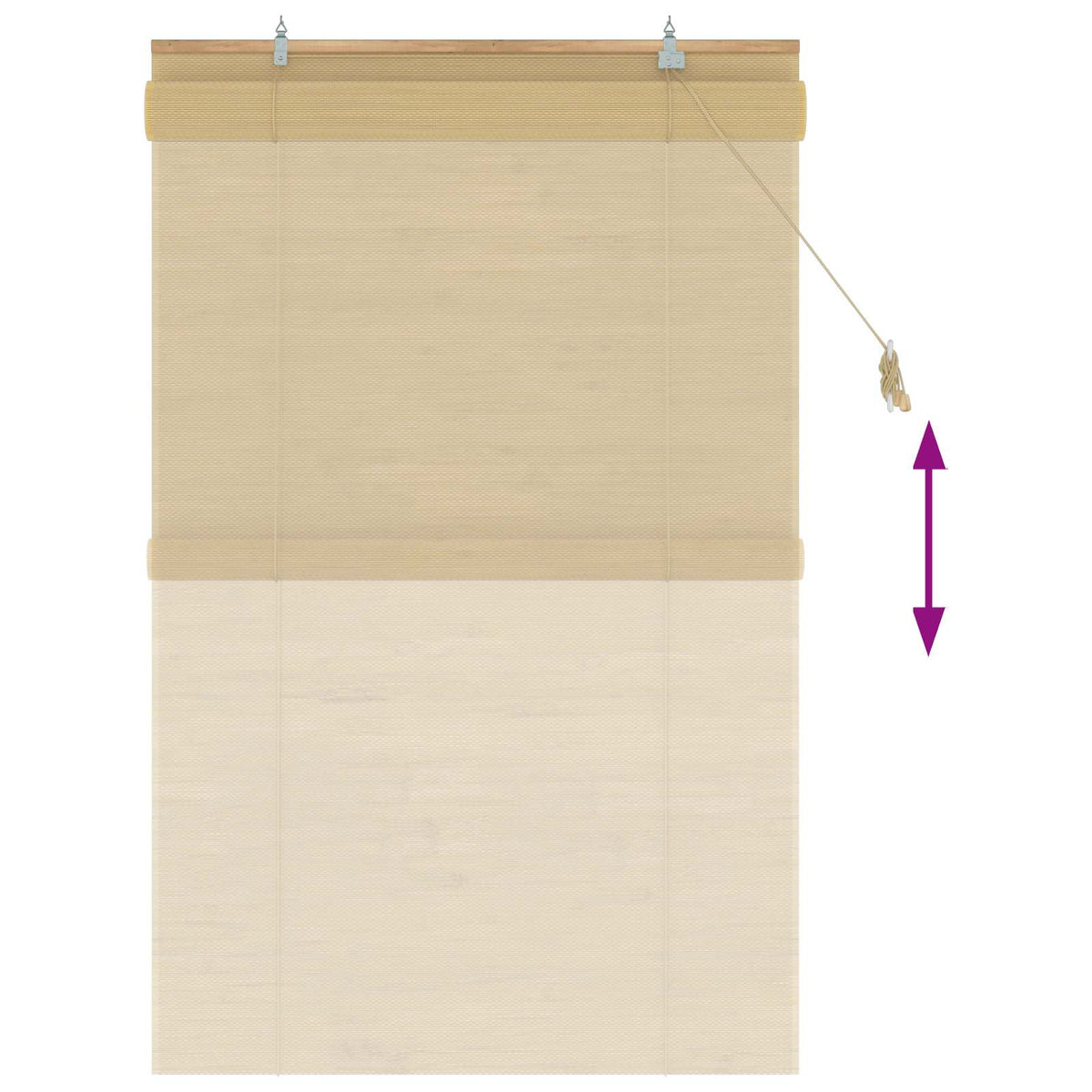 Rolo zavjesa Prirodna 120 x 160 cm Bambus