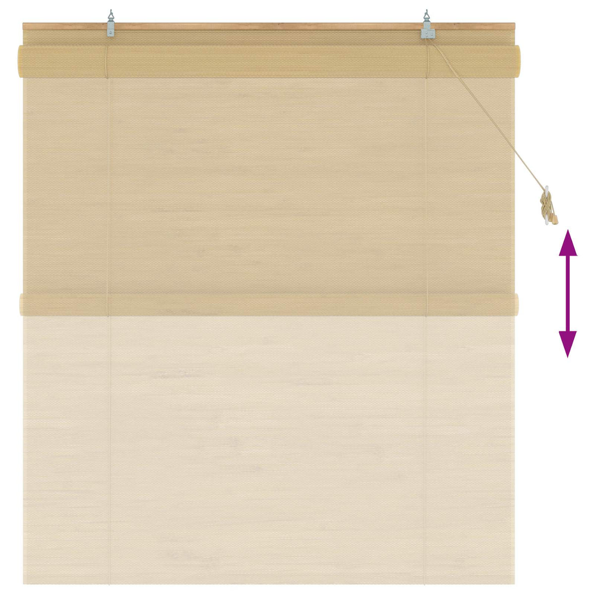 Rolo zavjesa Prirodna 140 x 160 cm Bambus