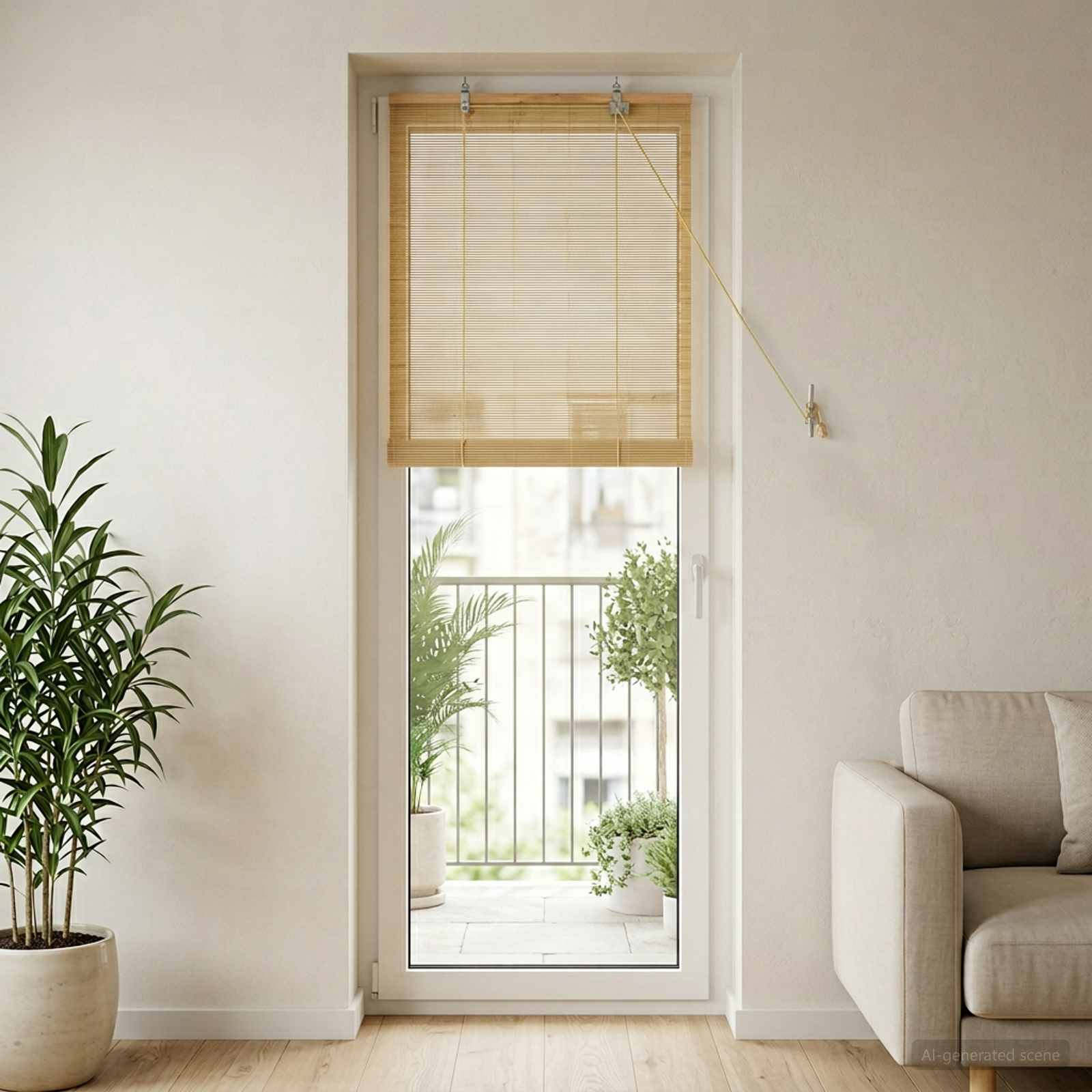 Rolo zavjesa Prirodna 70 x 220 cm Bambus