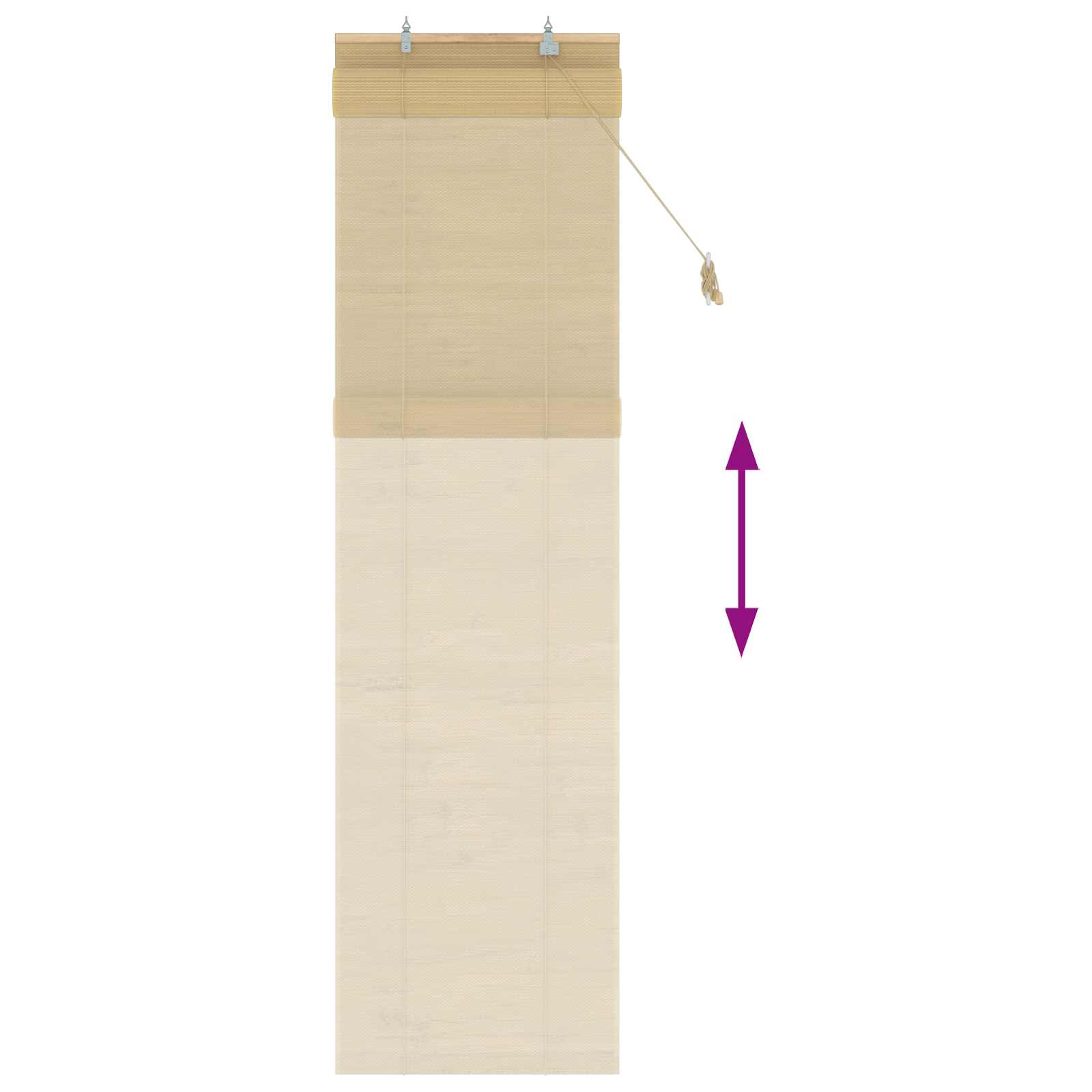 Rolo zavjesa Prirodna 70 x 220 cm Bambus