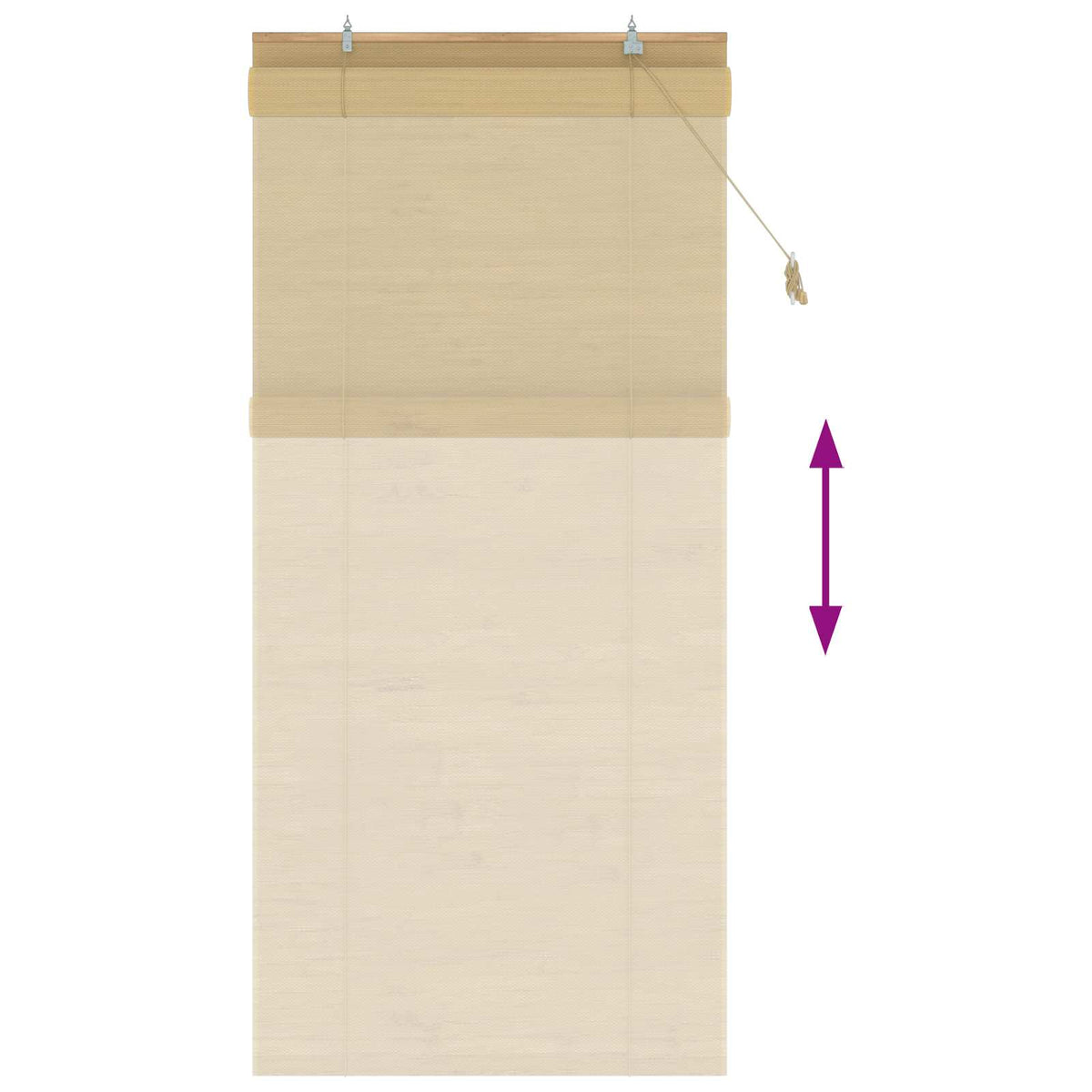 Rolo zavjesa Prirodna 80 x 220 cm Bambus