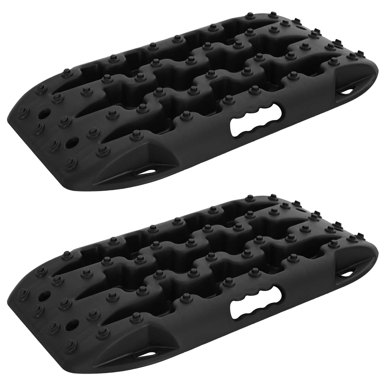 Ploča za vuču 2 pcs Crna 57,5x30,5x5,5 cm Ojačani najlon