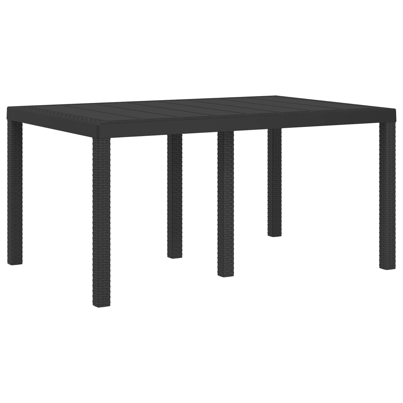 Vrtni set za objed s jastukom 5 pcs Antracit PP
