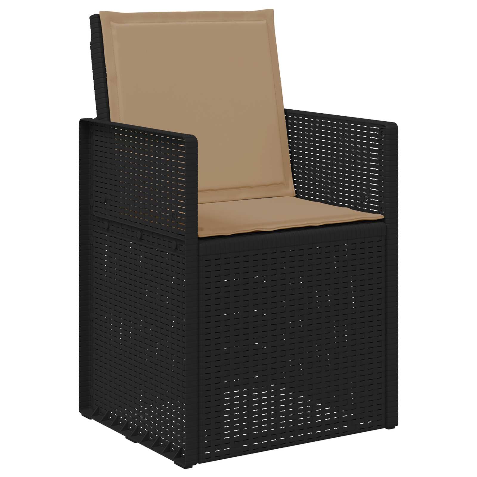 Vrtni set za objed s jastukom 5 pcs Antracit i sivosmeđa PP