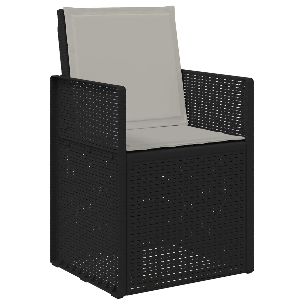 Vrtni set za objed s jastukom 5 pcs Antracit i Svjetlosiva PP