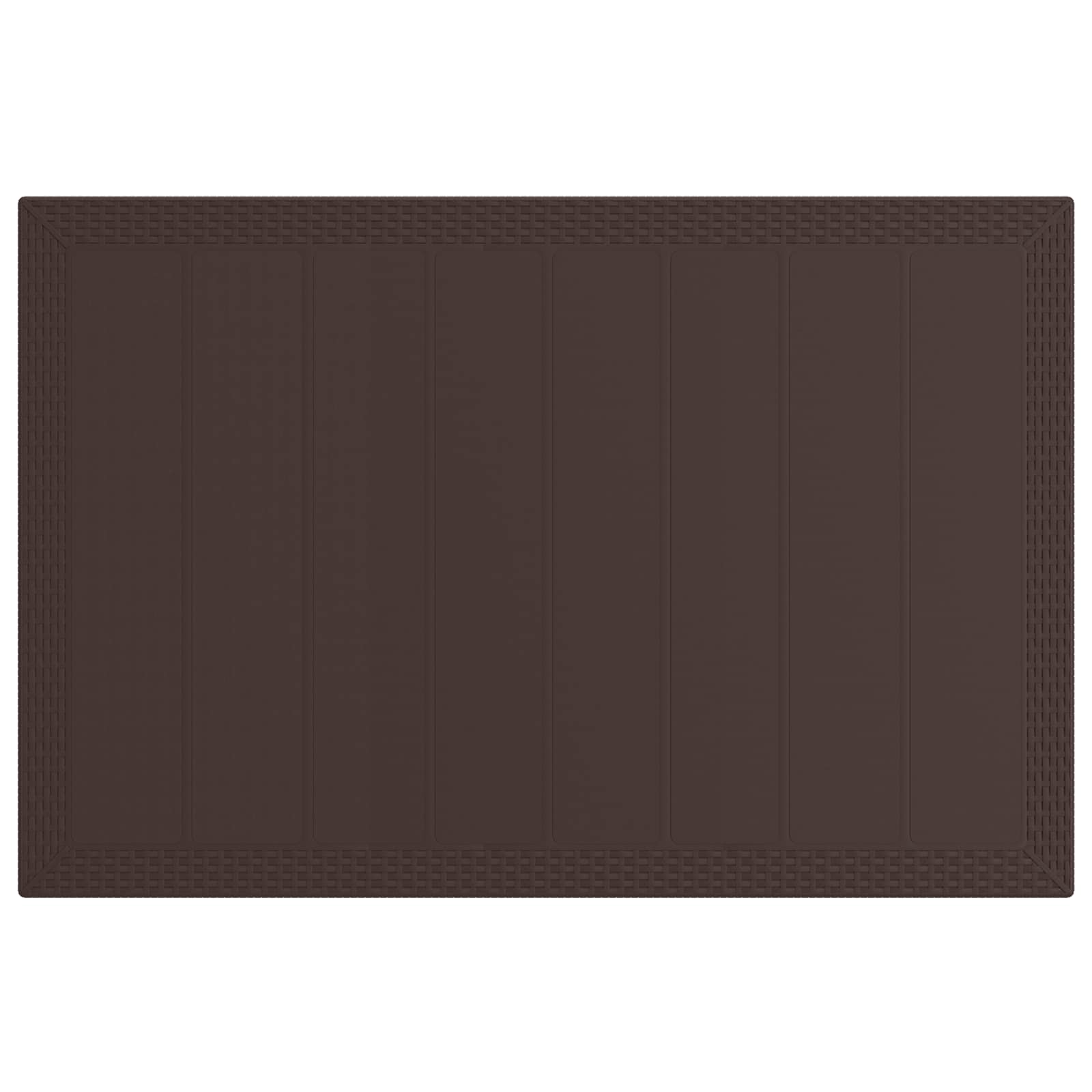Vrtni set za objed s jastukom 5 pcs Smeđa i krem PP