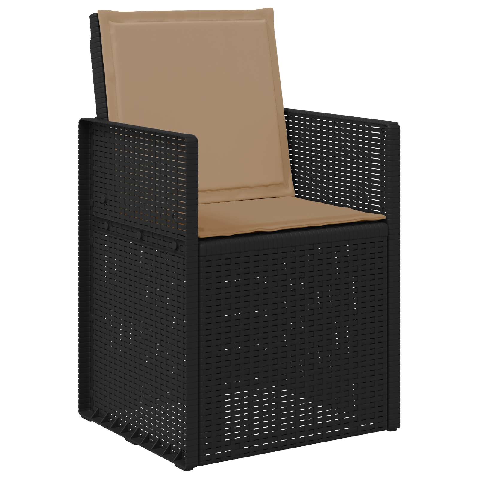 Vrtni set za objed s jastukom 7 pcs Antracit i sivosmeđa PP