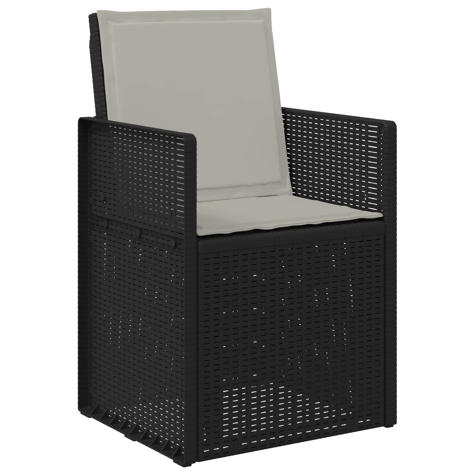 Vrtni set za objed s jastukom 7 pcs Antracit i Svjetlosiva PP
