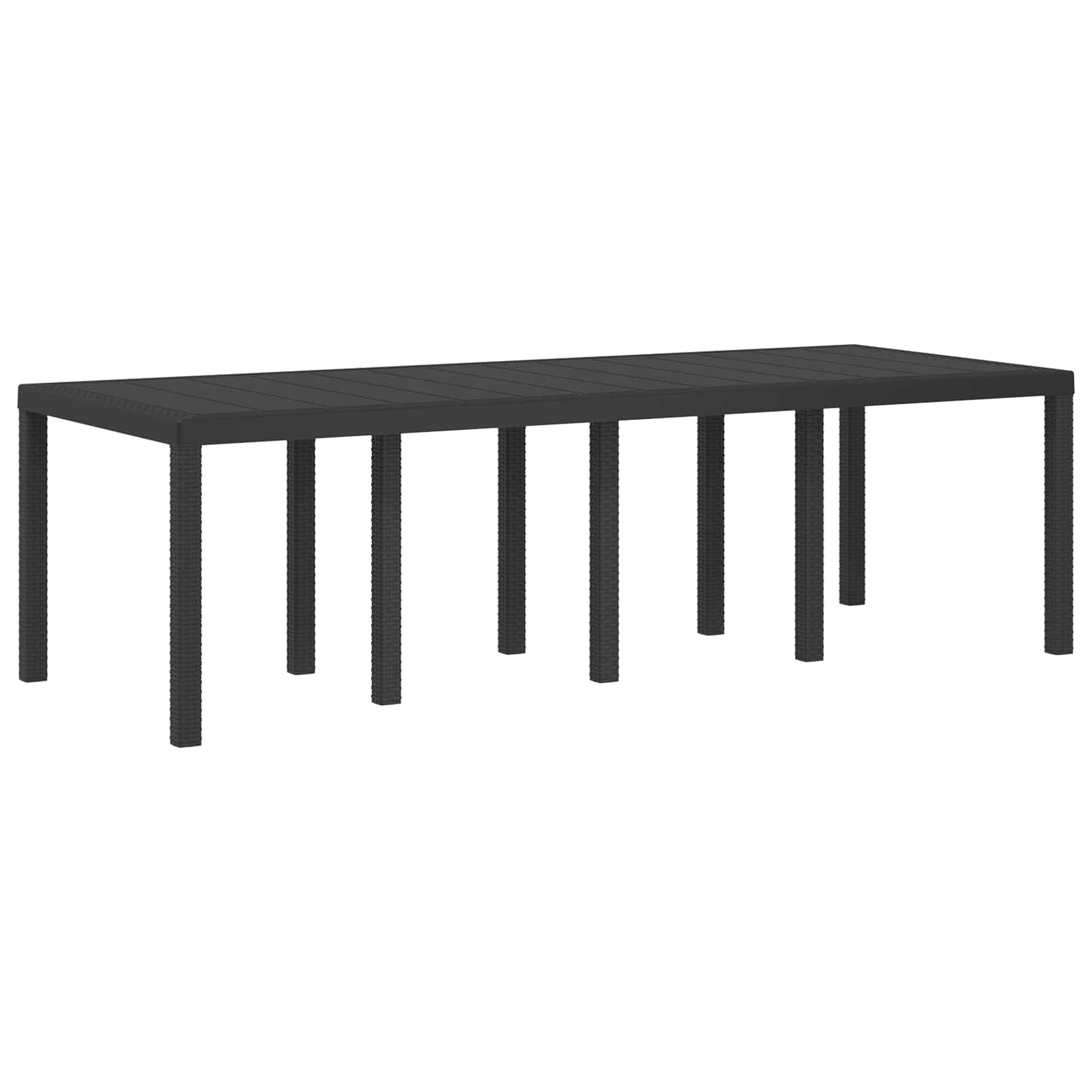 Vrtni set za objed s jastukom 9 pcs Antracit i Svjetlosiva PP