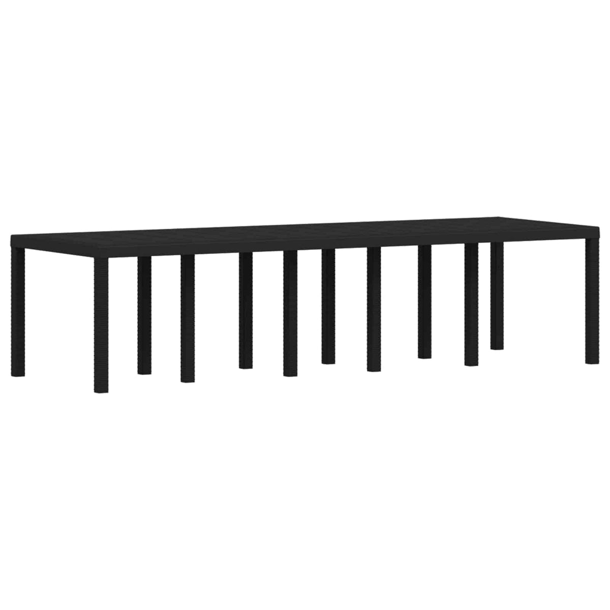 Vrtni set za objed 14 kom. Antracit i Svjetlosiva PP