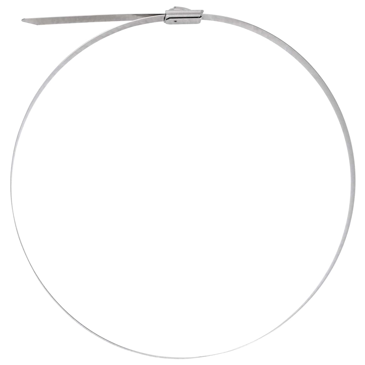 Veza za kabel 12 kom. 7,9 x 450 mm Srebrna