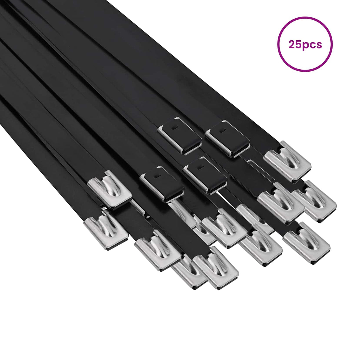 Veza za kabel 25 kom. 7,9 x 500 mm Crna