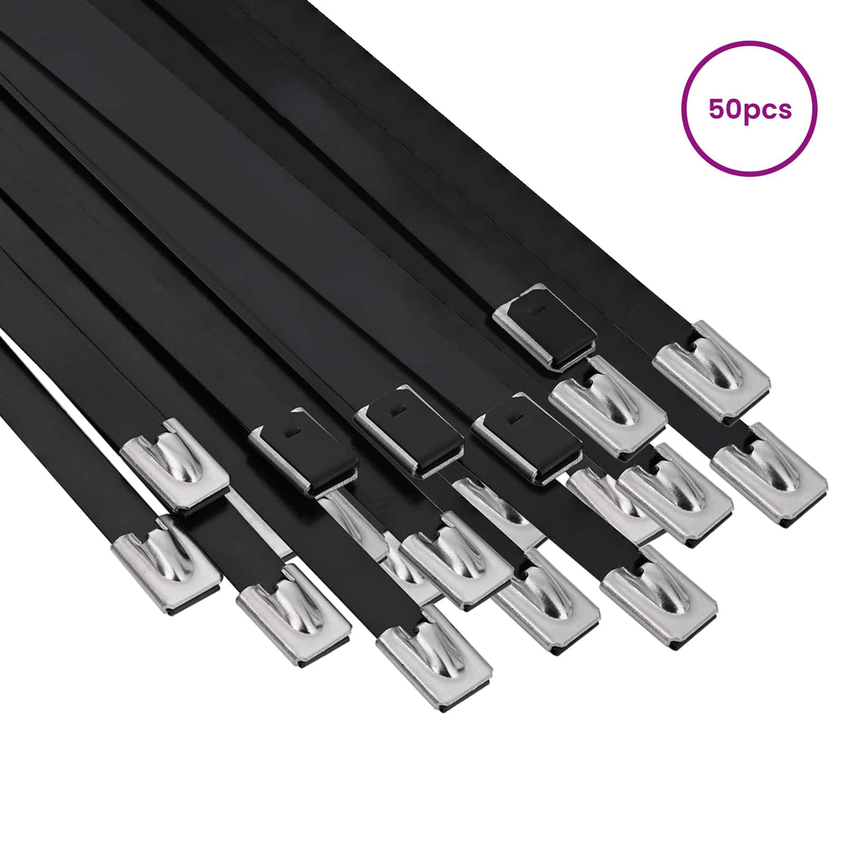 Veza za kabel 50 kom. 7,9 x 700 mm Crna