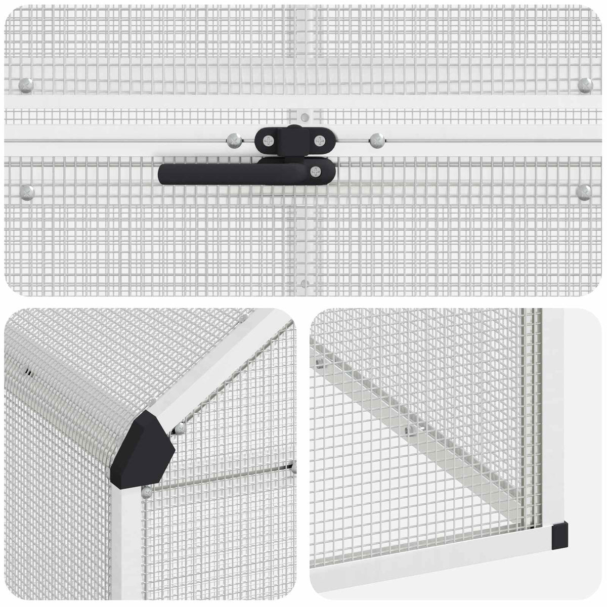 Kavez za ptice Srebrna 181,5 x 110,5 x 173,5 cm