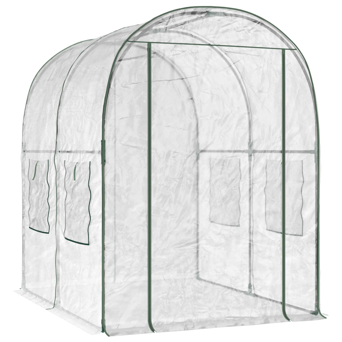Staklenik s okvirom 160 x 200 x 192,5 cm PVC *Transparent*an