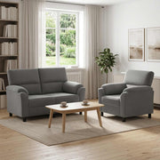Set sofe 2 pcs Tamnosiva Baršun