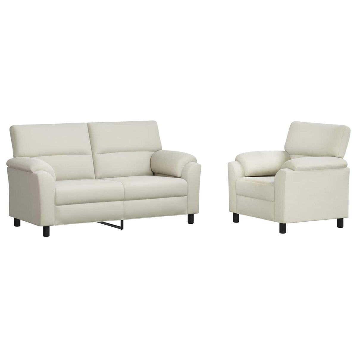 Set sofe 2 pcs Krem Baršun