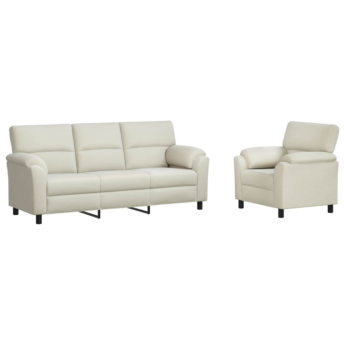 Set sofe 2 pcs Krem Baršun