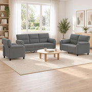 Set sofe 3 pcs Tamnosiva Baršun