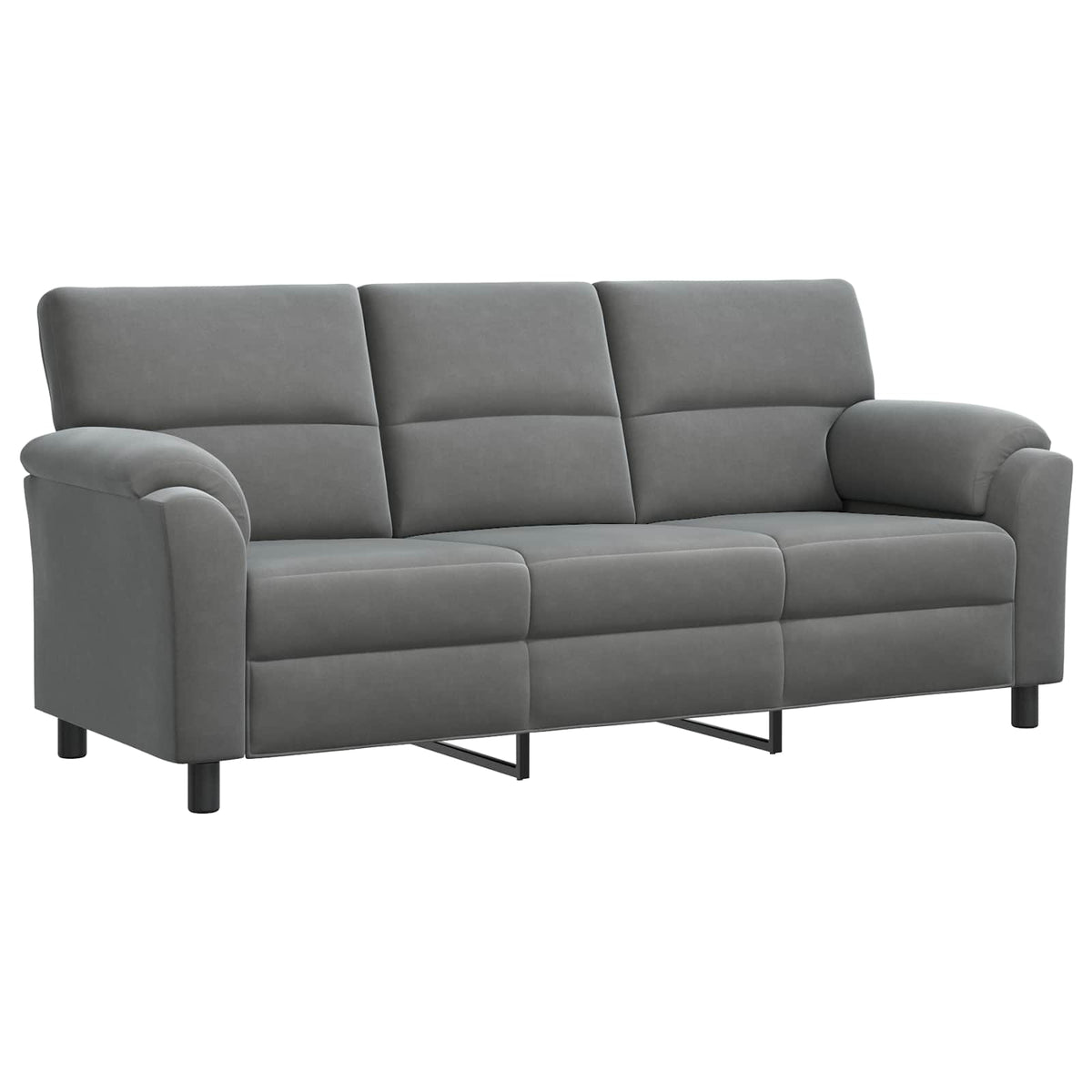 Set sofe 3 pcs Tamnosiva Baršun