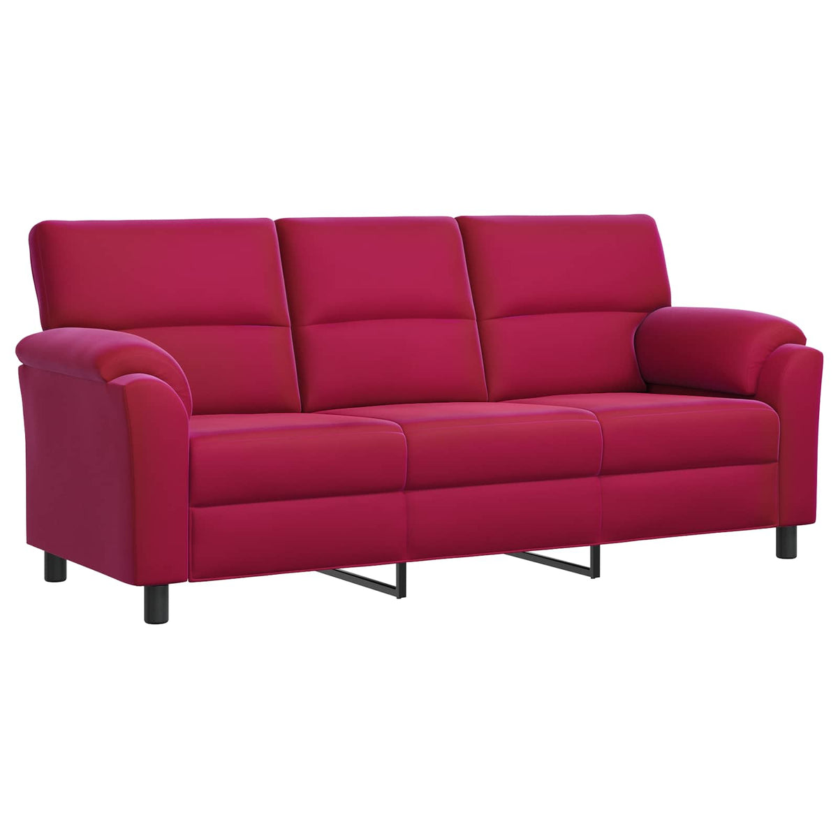 Set sofe 3 pcs Vinska crvena Baršun