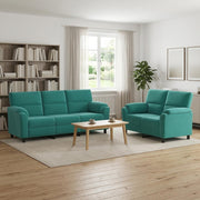 Set sofe 2 pcs Tirkizna Baršun