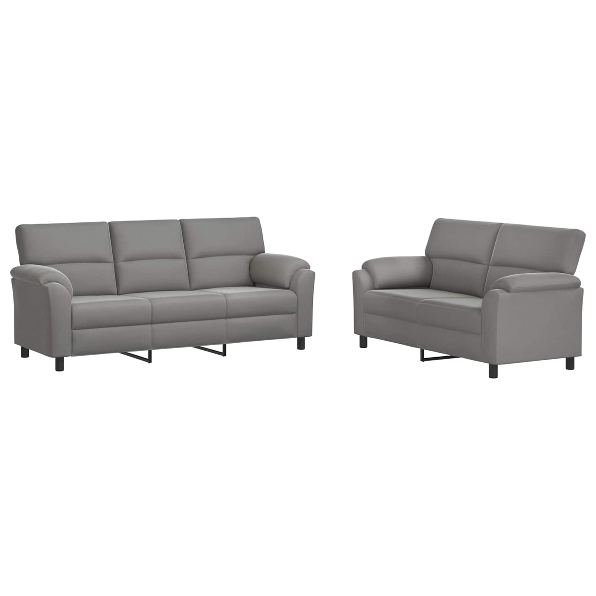 Set sofe 2 pcs Svjetlosiva Baršun