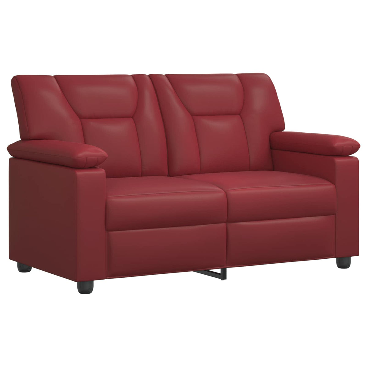 Set sofe 2 pcs Vinska crvena Umjetna koža