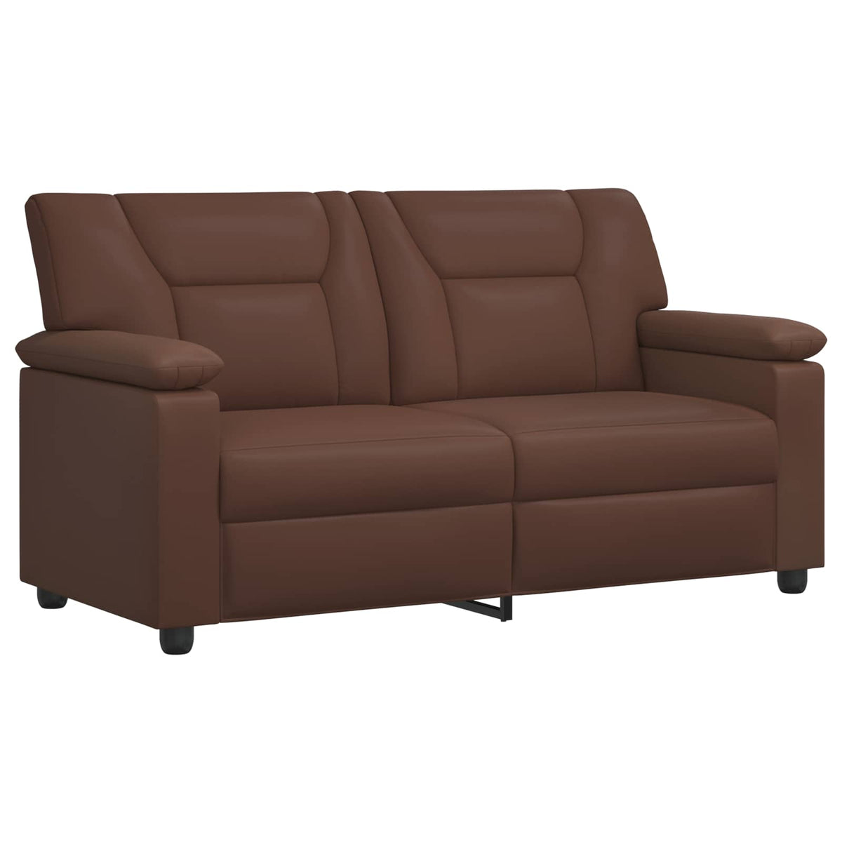 Set sofe 2 pcs Smeđa Umjetna koža