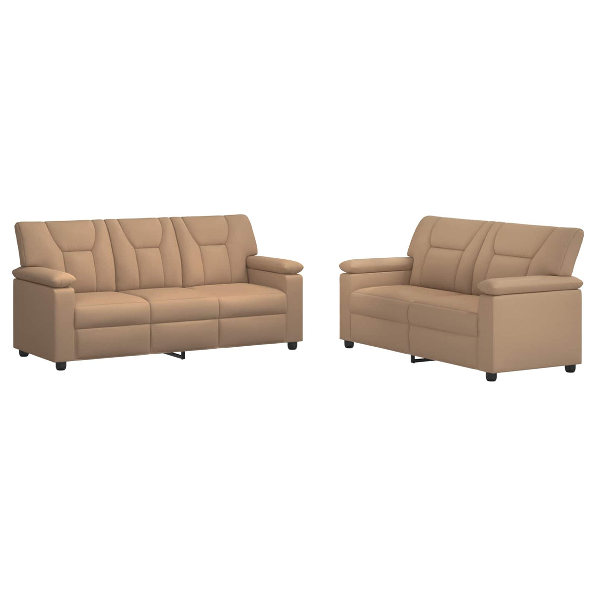 Set sofe 2 pcs Boja cappuccina Umjetna koža