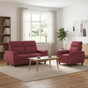 Set sofe 2 pcs Vinska crvena Tkanina