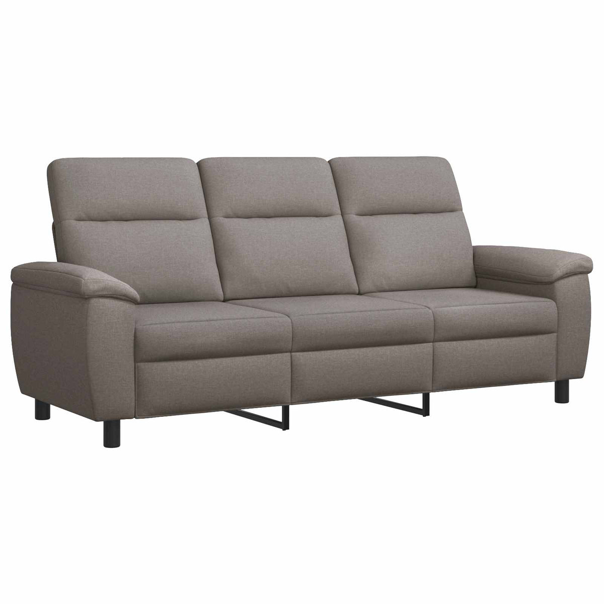 Set sofe 3 pcs Sivosmeđa Tkanina