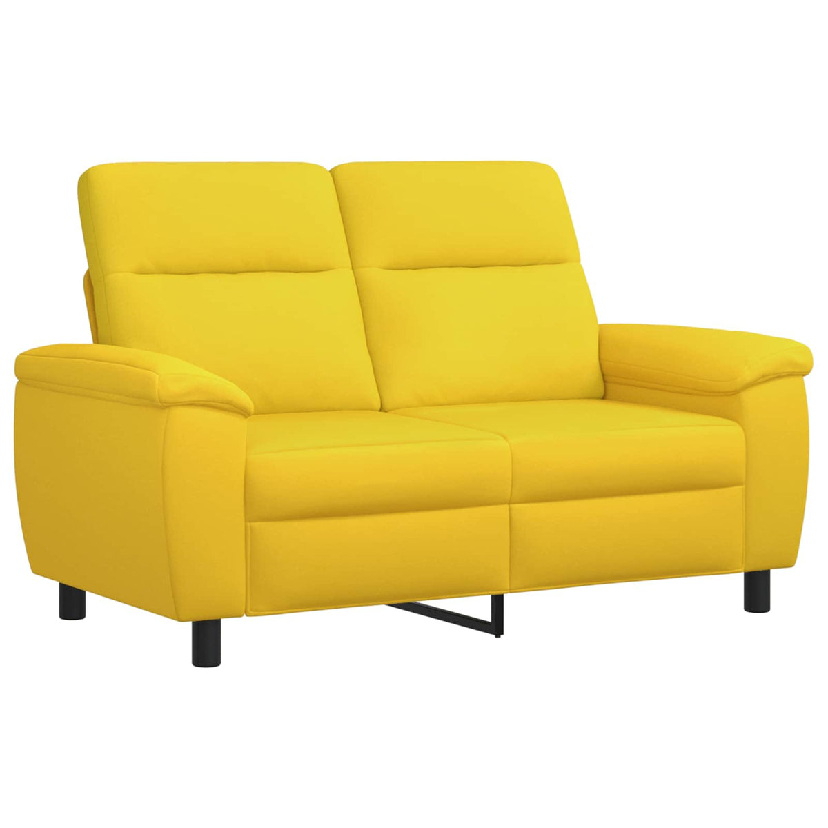 Set sofe 3 pcs Svijetlo žuta Tkanina