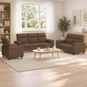 Set sofe 3 pcs Smeđa Tkanina