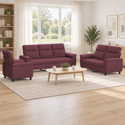 Set sofe 3 pcs Ljubičasta Tkanina