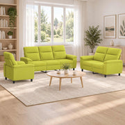 Set sofe 3 pcs Svijetlo zelena Tkanina