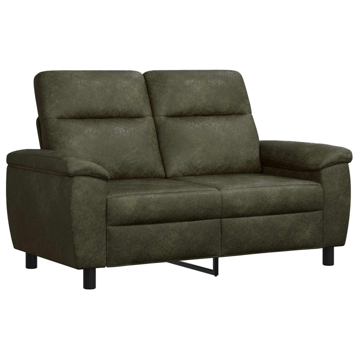 Set sofe 3 pcs Maslinasto zelena Umetnička suknja koža