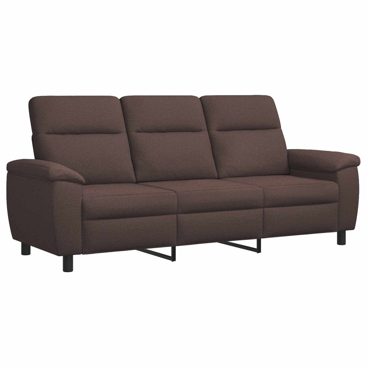 Set sofe 3 pcs Tamno smeđa Tkanina