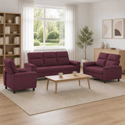 Set sofe 3 pcs Ljubičasta Tkanina