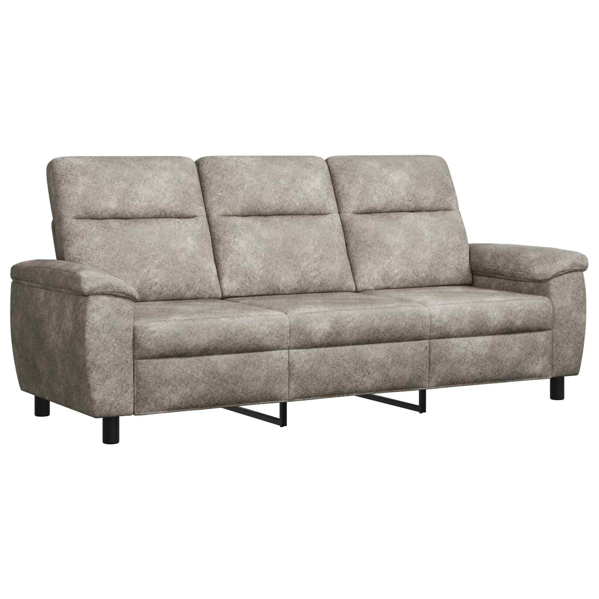 Set sofe 3 pcs Svjetlosiva Umetnička suknja koža