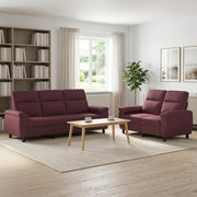 Set sofe 2 pcs Ljubičasta Tkanina